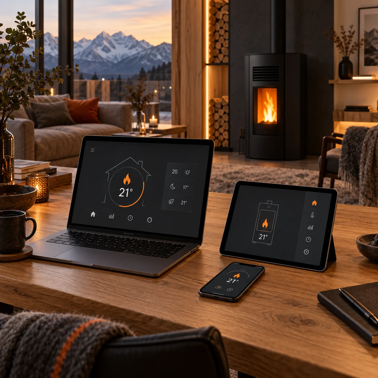 Ovládanie pece cez notebook, tablet a mobil